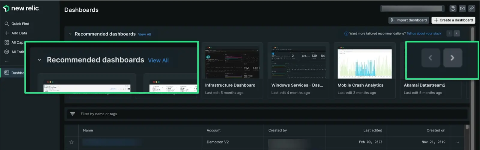 Search for a pre-built dashboard Search for a pre-built dashboard